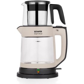 Resim Schafer Optimal 1.8 L Elektrikli Cam Çay Makinesi 