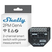 Resim Shelly 2PM Gen4 Enerji Ölçümlü 2 Kanallı Akıllı Röle 
