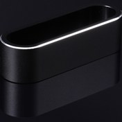 Resim Şık Alüminyum Alaşımlı Kartvizitlik - Şık Siyah & Şarap Kırmızısı, Ofis Kullanımı İçin Dayanıklı Metal Masaüstü Düzenleyici 