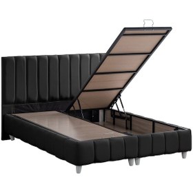 Resim Narva İkili Set, Narva Tek Kişilik Baza Başlık Seti Antrasit 90 x 200 