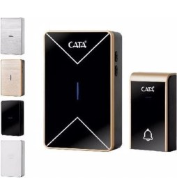 Resim PremiumPort Kablosuz LED Kapı Zili Uzaktan Kumandalı, Modern ve Şık Tasarım 