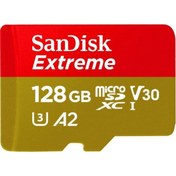 Resim Sandisk Extreme 128gb 190/90mb/s Microsdxc Uhs-1 A2 4k Hafıza Kartı Sdsqxaa-128g-gn6mn 