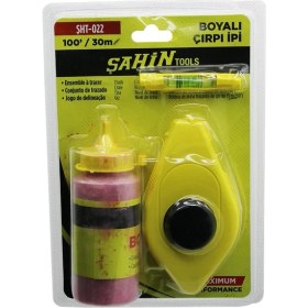 Resim Mayf 30MT - 100 gr - Kırmızı Toz Boyalı Çırpı Ipi - Su Terazisi (5332) 