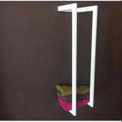 Resim Banyo İçin Raf Metal Havluluk Banyo Aksesuarı Beyaz 