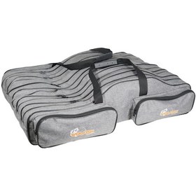 Resim Wolfish 6 Gözlü 110 Cm Olta Çantası Gri 4 Cepli 