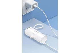 Resim Earldom PD46 5.000 Mah 20W Dahili Type-C Çıkışlı 2.5W Saat Şarjlı Pd Hızlı Şarj Mini Powerbank 