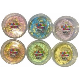 Resim Köpüklü ve Simli Slime 2 Renk Pofuduk Slaym Oyun Hamuru Slime 