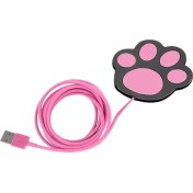 Resim Pati Şeklinde USB Bardak Isıtıcı, Bardak Altı Isıtıcı, Şirin ve Pratik Tasarım, Su Geçirmez Yüzey, Kompakt ve Hafif, Ofis ve Ev Kullanımı Için Ideal, Enerji Tasarruflu 