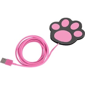 Resim Pati Şeklinde USB Bardak Isıtıcı, Bardak Altı Isıtıcı, Şirin ve Pratik Tasarım, Su Geçirmez Yüzey, Kompakt ve Hafif, Ofis ve Ev Kullanımı Için Ideal, Enerji Tasarruflu 