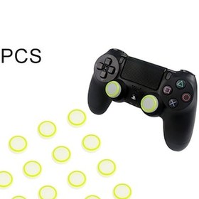 Resim Ps4 / Ps3 / Ps2 / Xbox360 / Xboxone / Wııu Gamepad Joystick İçin 20 Adet Aydınlık Silikon Koruyucu Kapak Yeşil 