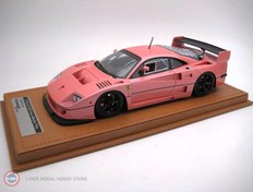 Resim 1:18 1996 Ferrari F40 LM Press Version Metallic Pink with 5 Spoke black Rims 