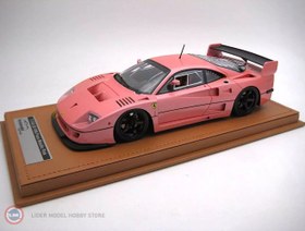 Resim 1:18 1996 Ferrari F40 LM Press Version Metallic Pink with 5 Spoke black Rims 