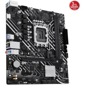 Resim Asus Prıme H610M-K D4 Argb Ddr4 3200MHZ 1xhdmı 1xm.2 USB 3.2 Matx 1700P 