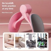 Resim Pink TPE Pelvik Taban ve Uyluk Antrenörü - Doğum Sonrası İyileşme için Elektriksiz Yoga Ekipmanı, Karın ve Bacak Kasları Tonlama ve Zayıflama - Ev Spor Salonu, Ofis veya Oturma Odası İçin Mükemmel, Noel Hediyesi Olarak En İyi Egzersiz Aksesuarı 