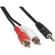 Resim RC-05 5 Metre 3.5 MM + Rca Bilgisayar Anfi Arası Rca Kablo Lastvoice