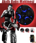 Resim EN SİGA Boks Makinesi Akıllı Boks Standı Müzikli Eldivenli Yetişkin Çocuk Egzersiz Boks Spor Ekipmanı 