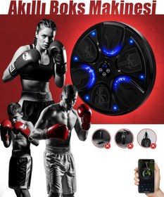 Resim EN SİGA Boks Makinesi Akıllı Boks Standı Müzikli Eldivenli Yetişkin Çocuk Egzersiz Boks Spor Ekipmanı 