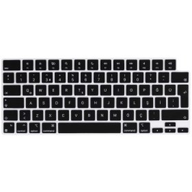 Resim Nezih Case Macbook Air 13.6 M2 A2681 / M3 A3113 / M4 A3240 Uyumlu Türkçe Q Silikon Klavye Koruyucu 
