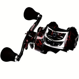 Resim Çift Fren Sistemi ile Yüksek Hızlı 18+1BB Yem Atma Makinesi, 9.07KG Maksimum Sürükleme - Ergonomik Tutma Sapı, Dayanıklı Paslanmaz Çelik Makara - Kerevit ve Levrek Balıkçılığı için İdeal, Tuzlu ve Tatlı Su Uyumlu, Balıkçıların Seçimi|Sleek Black Finish|Paslanmaz Çelik Makara 