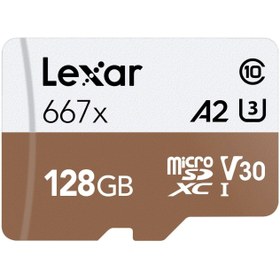 Resim Lexar 128GB High-Performance 677x microSDXC™ UHS-I, up to 100MB/s read 90MB/s write C10 A2 V30 U3 