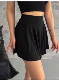 Resim Kadın Sandy Kumaş Şort Etek 001 