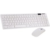 Resim Yunboo Kablosuz Klavye & Fare Seti - 2.4ghz, 1200dpı, Usb Alıcı Paylaşımı, Ergonomik Tasarım 