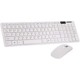 Resim Yunboo Kablosuz Klavye & Fare Seti - 2.4ghz, 1200dpı, Usb Alıcı Paylaşımı, Ergonomik Tasarım 