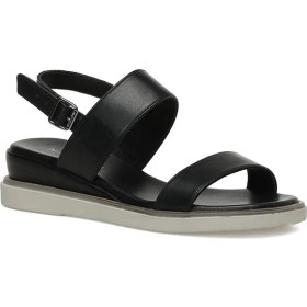Resim Nine West Seju 3fx Siyah Kadın Dolgu Topuk Sandalet 