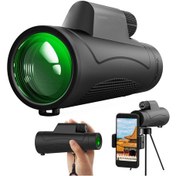 Resim Yetişkinler İçin Telefon Sahibi Ve Tripod İle Monoküler Teleskop, Hd Kompakt Monoküler 