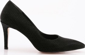 Resim DGN Kadın Topuklu Stiletto Ayakkabı Siyah Baskılı 21133564 