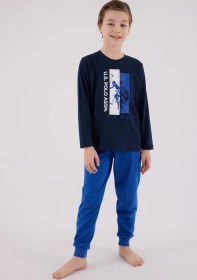 Resim U.s. Polo Assn. Erkek Çocuk Uzun Kol Pijama Takım Lacivert-1784 Lacivert 