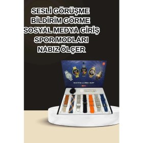 Resim Marsilyan Dokunmatik Akıllı Saat Yeni Nesil Kulaklık Kampanyası Bluetooth Bağlantılı Anc Özelliği 