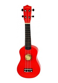 Resim Andres Soprano Ukulele Kırmızı 