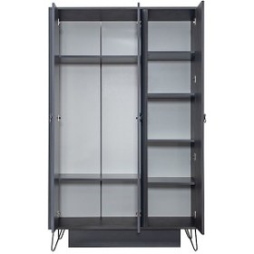 Resim Black New Genç Odası, Dolap Karyola Komodin (512891486) Antrasit 