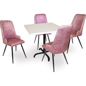 Resim Beymobilya Indigo Werzalit Yuvarlak - Çırağan Masa Takımı (90 Cm Çap) (520891632) 