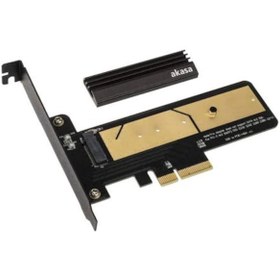 Resim Akasa M.2 SSD to PCI-E Gen3 x 4 Soğutuculu Dönüştürücü Adaptör 