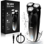 Resim Sejoy Elektrikli Tıraş Erkekler 3d Usb Şarj Edilebilir 5w Elektrikli Tıraş Gümüş Meksika 1 Saat 