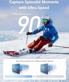 Resim Lexar Profesyonel SILVER SD Kart 64 GB, 205 MB/s'ye Kadar Okuma, 90 MB/s Yazma, SDXC UHS-I Hafıza Kartı, Sınıf 10, U3, V30, Profesyonel Fotoğrafçılar, Videografçılar, Meraklılar için SD Kart 