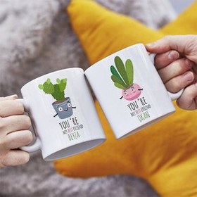 Resim Sevimli Kaktüsler İkili Sevgili Kupası 