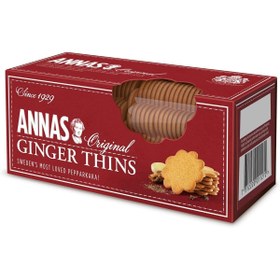 Resim Genel Markalar Annas Ginger Thins Zencefilli Bisküvi 150 g | İnce İsveç Bisküvisi 