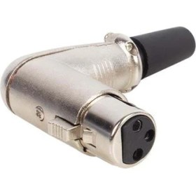 Resim Canon Fiş Dişi 90 Derece L Tip Xlr Jack Fiş 
