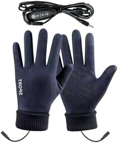 Resim Kadınlar için Isıtmalı Eldiven | USB ile Isıtmalı Kışlık Eldiven - 3 Seviyeli Isı Ayarlı Dokunmatik Eldivenler Soğuk Hava için Sürüş Kamp Kayak Koşu Motosiklet Bisiklet ve Kar 