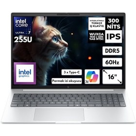Resim HP EliteBook 8 C9FG8ETHMF16 Ultra 7-255U 16 GB 512 GB SSD 16" W11P Dizüstü Bilgisayar 