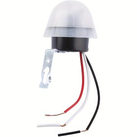 Resim 1 adet AS-20 Otomatik Otomatik Açma/Kapama Fotocel Sokak Lambası Anahtarı AC 110V 220V DC 12V 10A Foto Kontrol Sensörü Anahtarı 3-Tel 