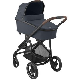 Resim Maxi Cosi Plaza+ Ekstra Portbebeli Seyahat Sistem Olabilen Tek Elle Katlanabilen Doğumdan Itibaren Kullanılabilen Bebek Arabası Essential Graphite 