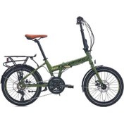 Resim Carraro Flexi 121 Md - 20 Jant 21 Vites Katlanır Bisiklet - Mat Haki / Siyah 