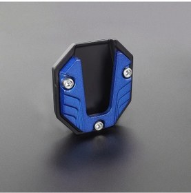 Resim Turcoshop11 Mavi Yüksek Kalite Alüminyum Alaşım Motosiklet Yanlık Destek Plakası 
