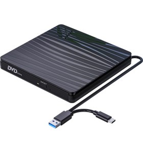 Resim UpWay Dvd Rw Usb 3.0 Type-c Slim Harici Cd Dvd Yazıcı Okuyucu Macbook Imac Windows11 