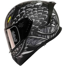Resim Mts Pro Helmets M-801 Snake Full Face Motosiklet Kaskı Draglax Grey 
