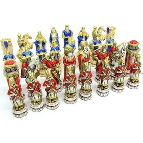 Resim Satranç Taşı Polyester Büyükboy Osmanlı Haçlı Dekoratif Bertek Dijital Hediyelik 